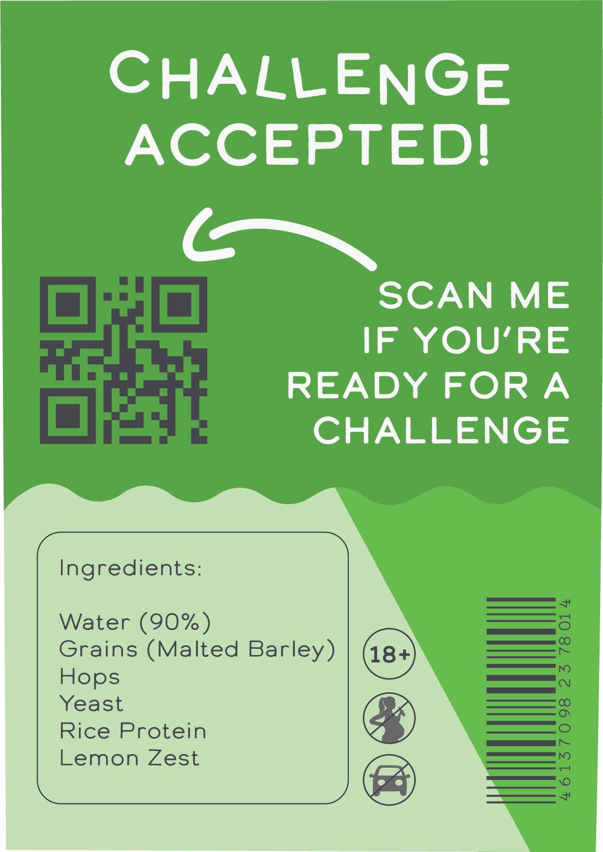 Brewtide Vegan back label